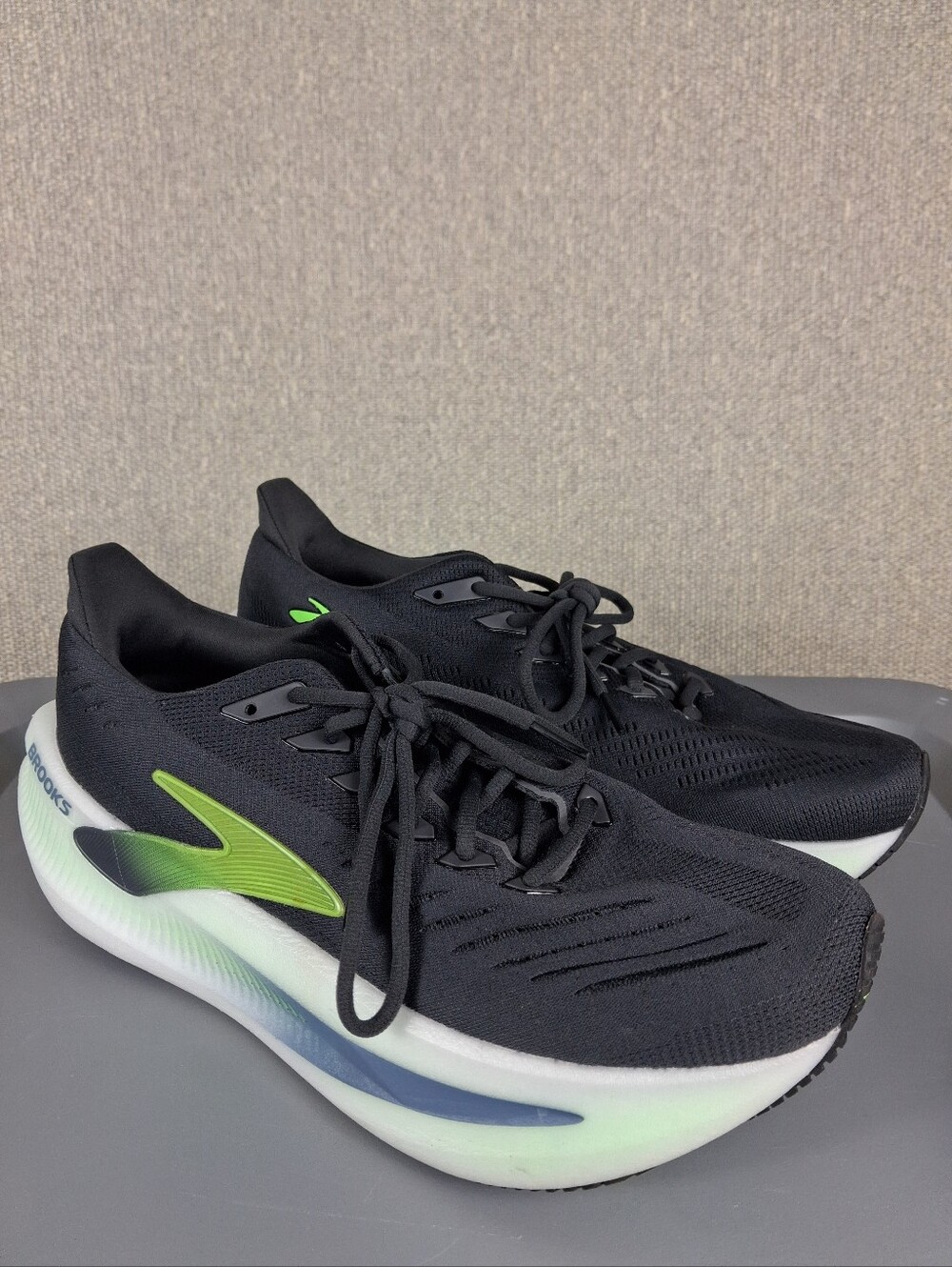 Brooks Glycerin Max 2 Running Shoes Mens 11 Phantom White Green Gecko Training